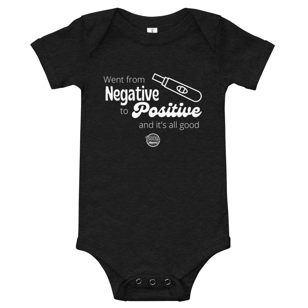 Baby short sleeve 'Positive' one piece