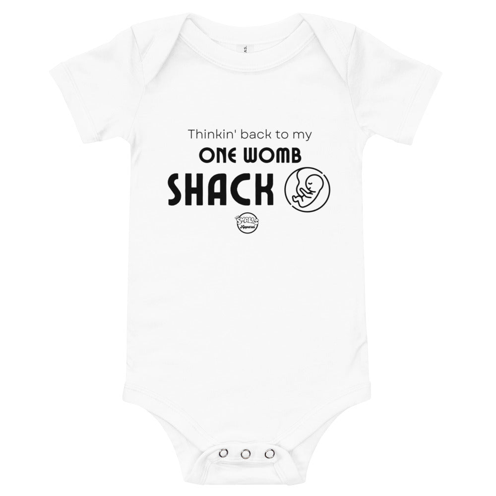 Baby short sleeve 'one womb Shack' one piece